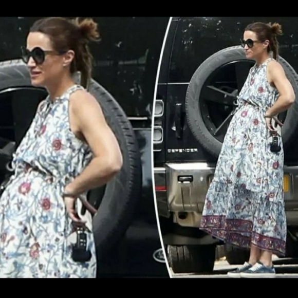 J Crew Point Sur Ruffle Maxi Dress ASO Pippa Middleton - Picture 1 of 7